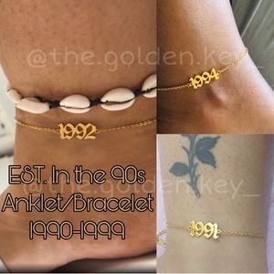 ESTABLISHED IN THE 90s Anklet - ALL BRAND NEW STILL PACKAGED